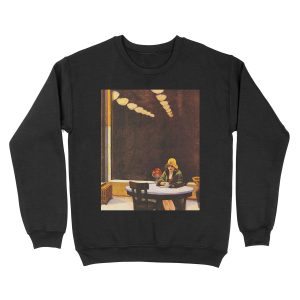 Vintage Edward Hopper Automat Unisex Crewneck Sweatshirt