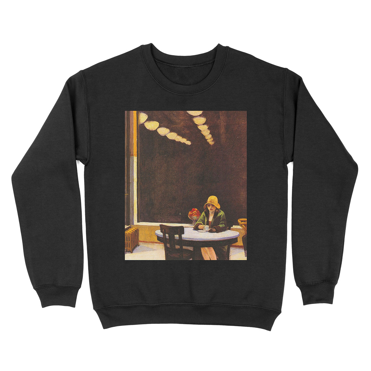 Vintage Edward Hopper Automat Unisex Crewneck Sweatshirt