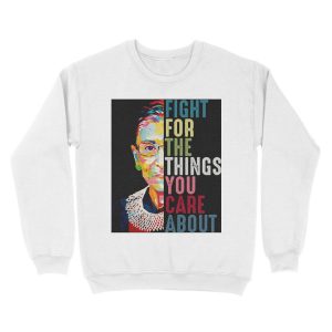 Alternative view of Vintage Fight For The Things You Care About RBG Ruth B Unisex Crewneck Sweatshirt