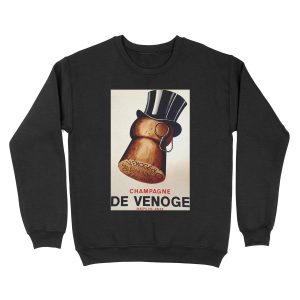 Vintage French Champagne Unisex Crewneck Sweatshirt