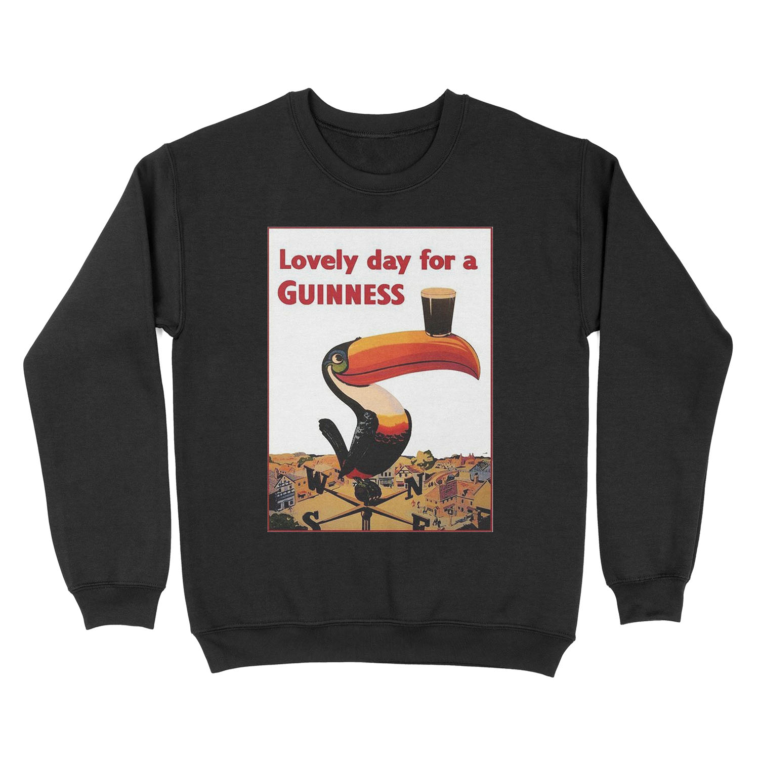 Vintage Guinness Toucan - Lovely Day For a Guinness Unisex Crewneck Sweatshirt