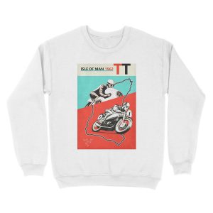 Alternative view of Vintage Isle of Man TT Unisex Crewneck Sweatshirt