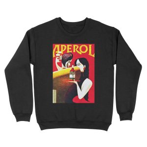 Vintage Italian Apero Aperitif Antico Lithograph Wall Art Unisex Crewneck Sweatshirt