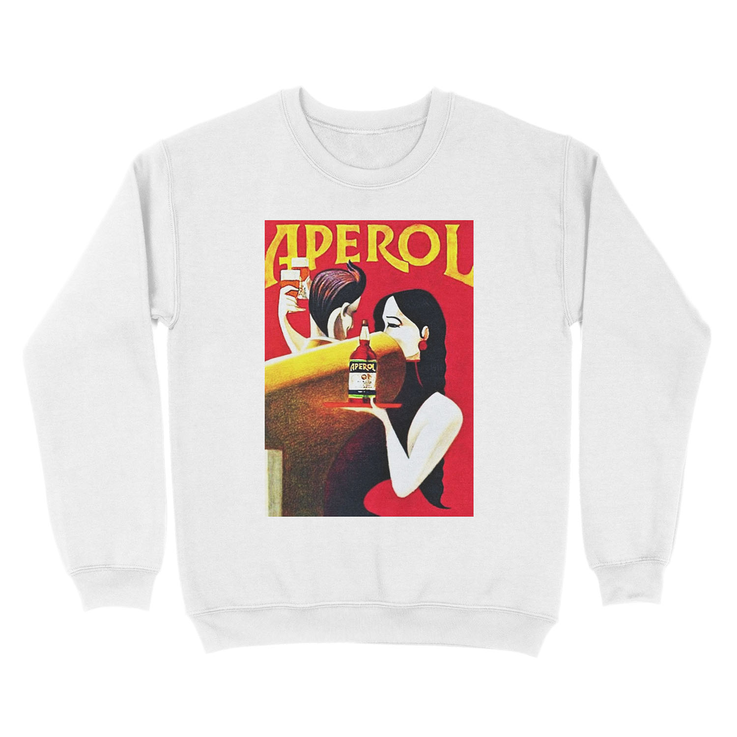 Vintage Italian Apero Aperitif Antico Lithograph Wall Art Unisex Crewneck Sweatshirt - Image 2