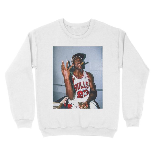Vintage Michael Jordan Threepeat Unisex Crewneck Sweatshirt - Image 2