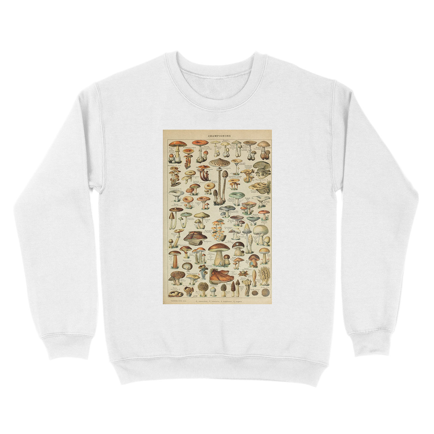 Vintage Mushroom Unisex Crewneck Sweatshirt - Image 2