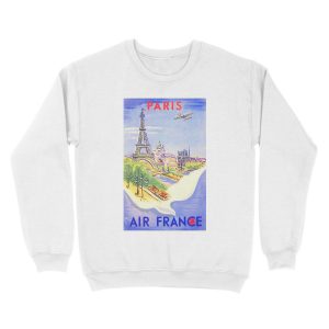 Alternative view of Vintage Paris Travel Unisex Crewneck Sweatshirt