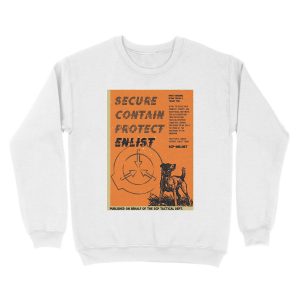 Alternative view of Vintage SCP Containment Team Recruitment Unisex Crewneck Sweatshirt