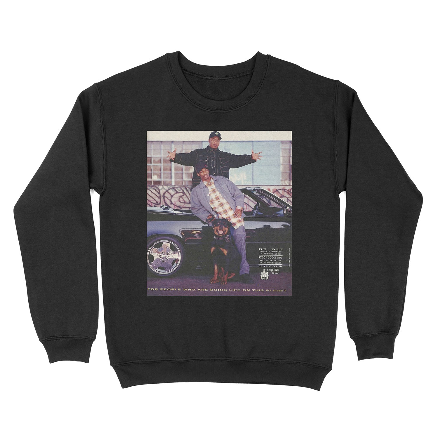 Vintage Snoop Doggy Dogg and Dr. Dre Unisex Crewneck Sweatshirt