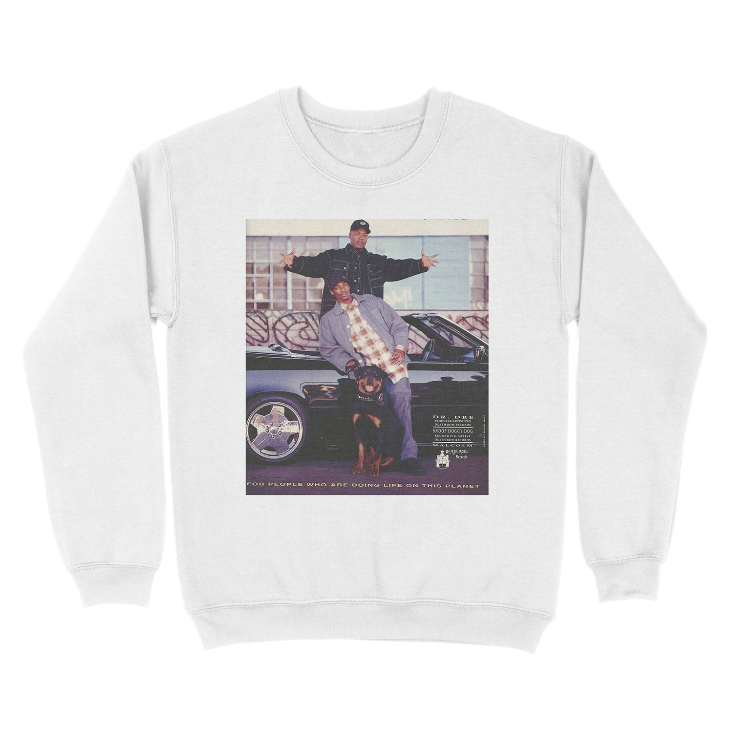 Vintage Snoop Doggy Dogg and Dr. Dre Unisex Crewneck Sweatshirt - Image 2
