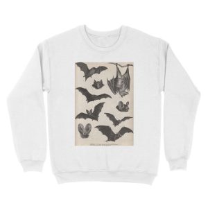 Alternative view of vintage victorian bat illustrations Unisex Crewneck Sweatshirt