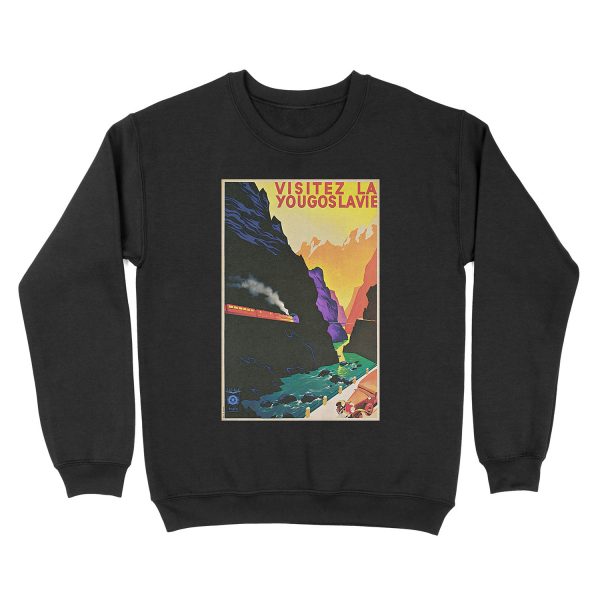 Vintage Visit Yugoslavia Travel Unisex Crewneck Sweatshirt