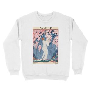 Alternative view of vintage vogue cover - 1918 Unisex Crewneck Sweatshirt