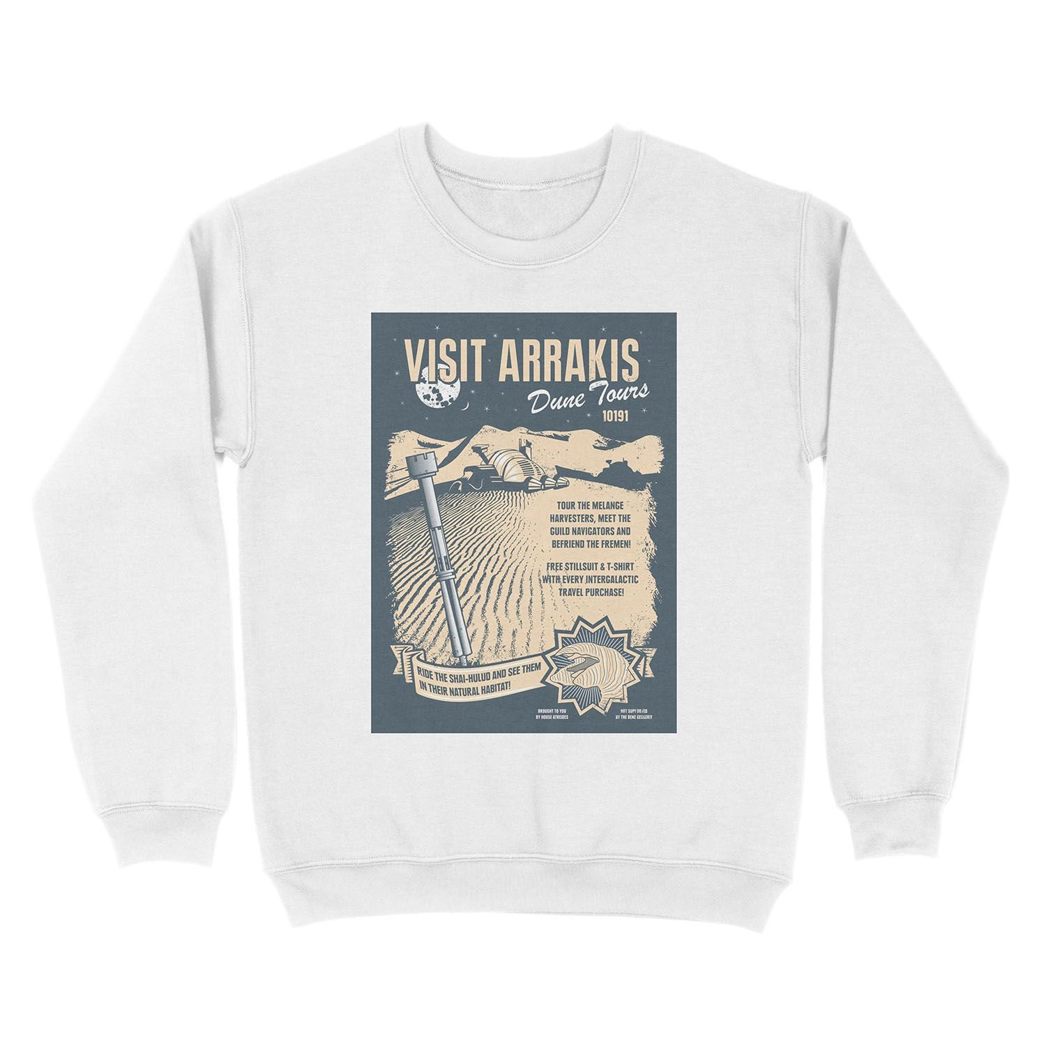 Visit Arrakis Unisex Crewneck Sweatshirt - Image 2