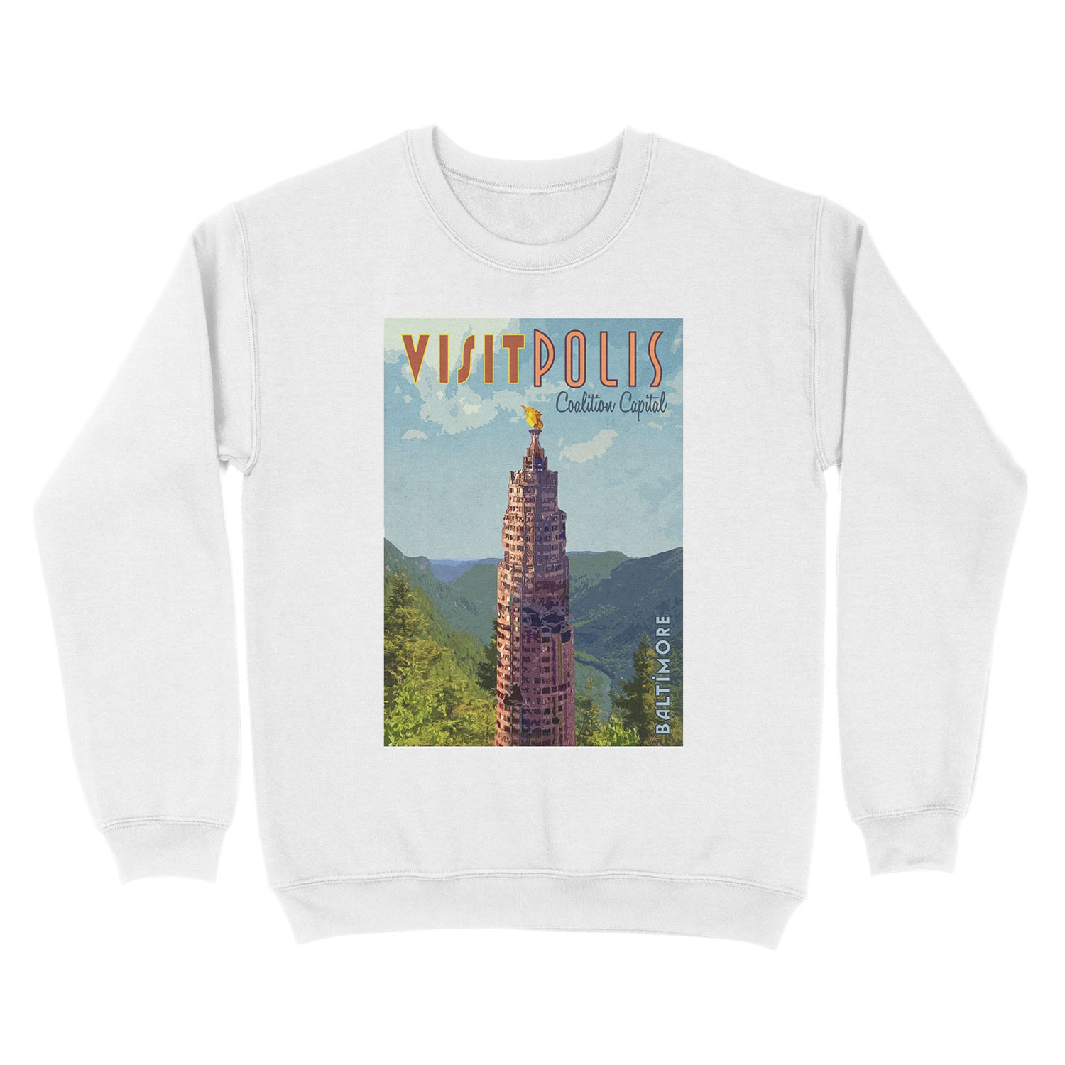 Visit Polis Unisex Crewneck Sweatshirt - Image 2