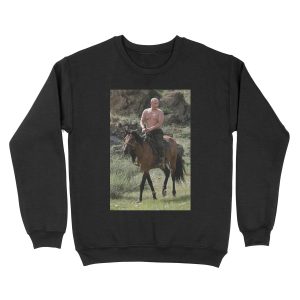 Vladimir Putin on Horseback Unisex Crewneck Sweatshirt