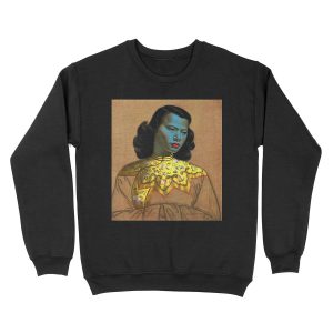 Vladimir Tretchikoff - The Chinese Girl - The Green Lady Unisex Crewneck Sweatshirt