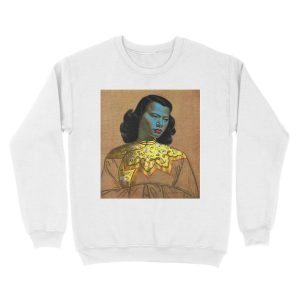 Alternative view of Vladimir Tretchikoff - The Chinese Girl - The Green Lady Unisex Crewneck Sweatshirt