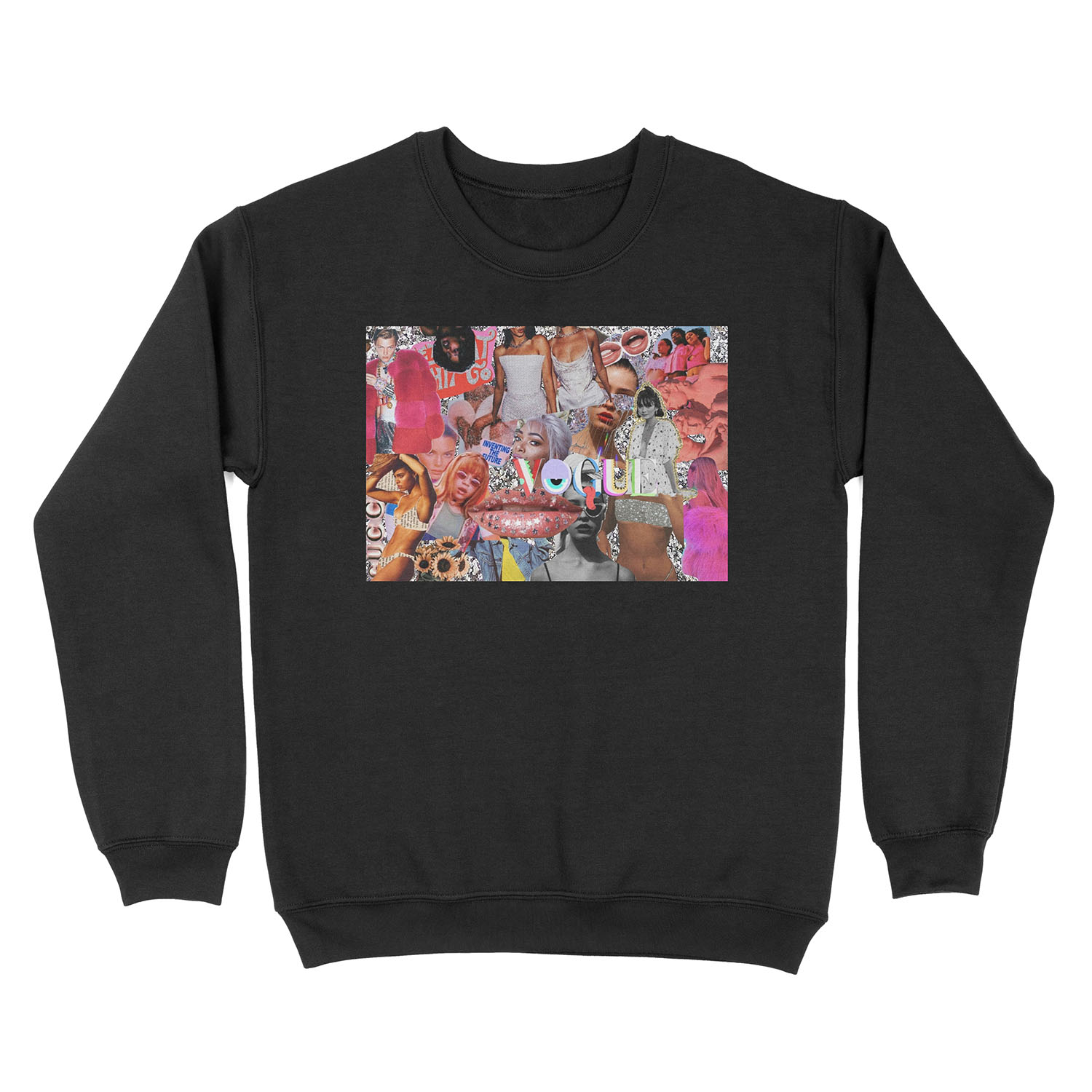 vogue collage Unisex Crewneck Sweatshirt