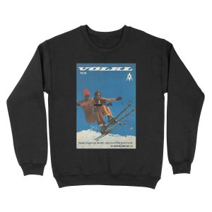 Volkl ski poster Unisex Crewneck Sweatshirt