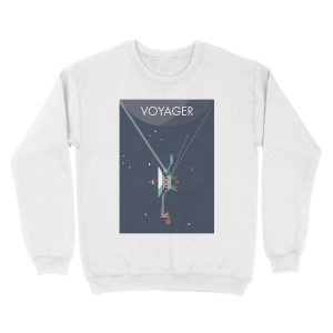 Alternative view of Voyager program space probe Unisex Crewneck Sweatshirt