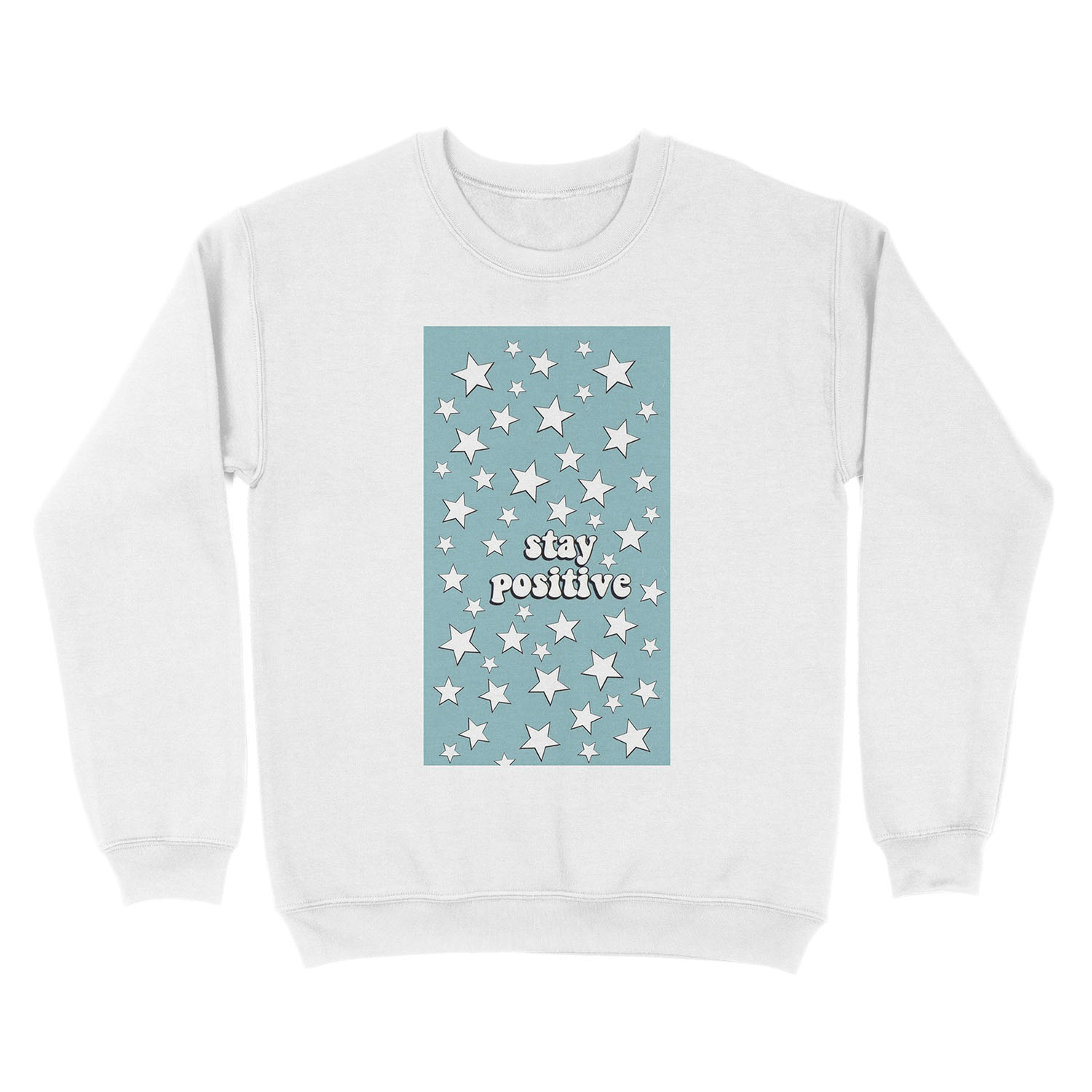 vsco “stay positive” Unisex Crewneck Sweatshirt - Image 2