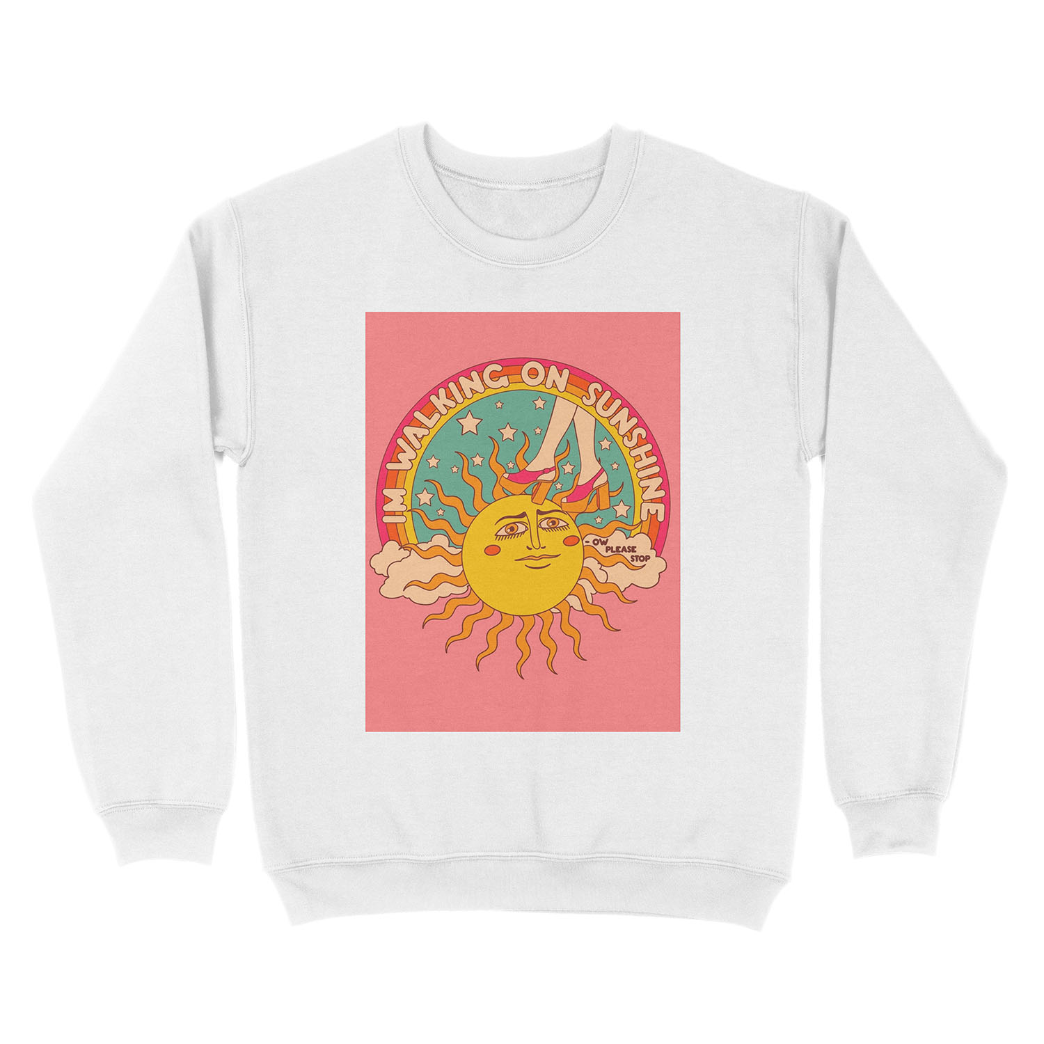 Walking on sunshine Unisex Crewneck Sweatshirt - Image 2