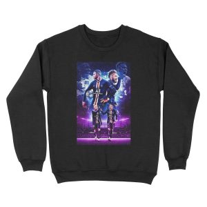 Wallpaper Neymar Illustration Unisex Crewneck Sweatshirt