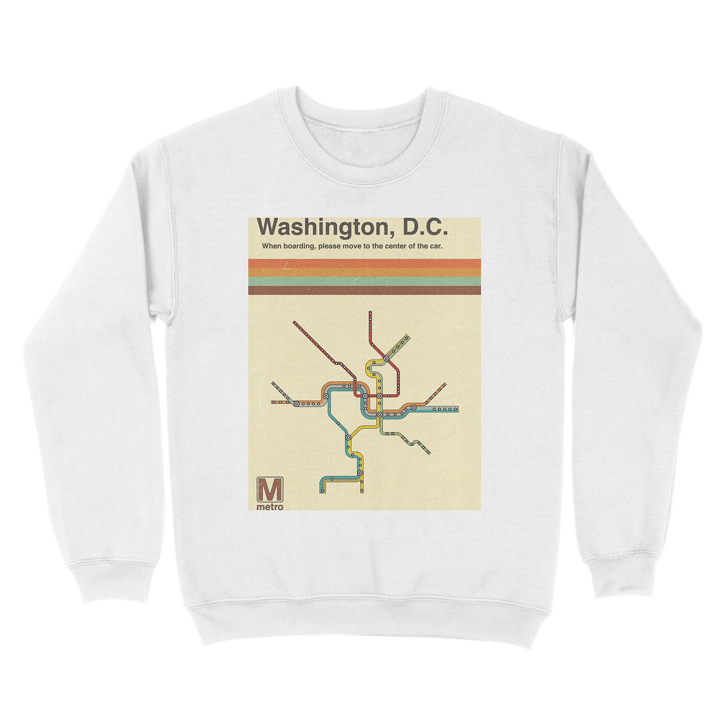 Washington, D.C. Metro Unisex Crewneck Sweatshirt - Image 2