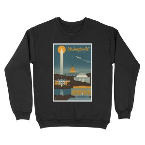 Washington DC Retro Unisex Crewneck Sweatshirt