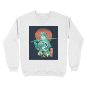 Alternative view of Water Dragon Rising Sun Unisex Crewneck Sweatshirt