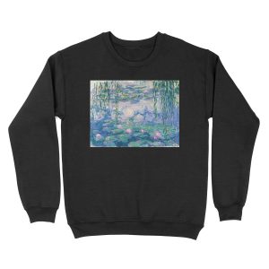 Water Lilies Claude Monet Fine Art Unisex Crewneck Sweatshirt