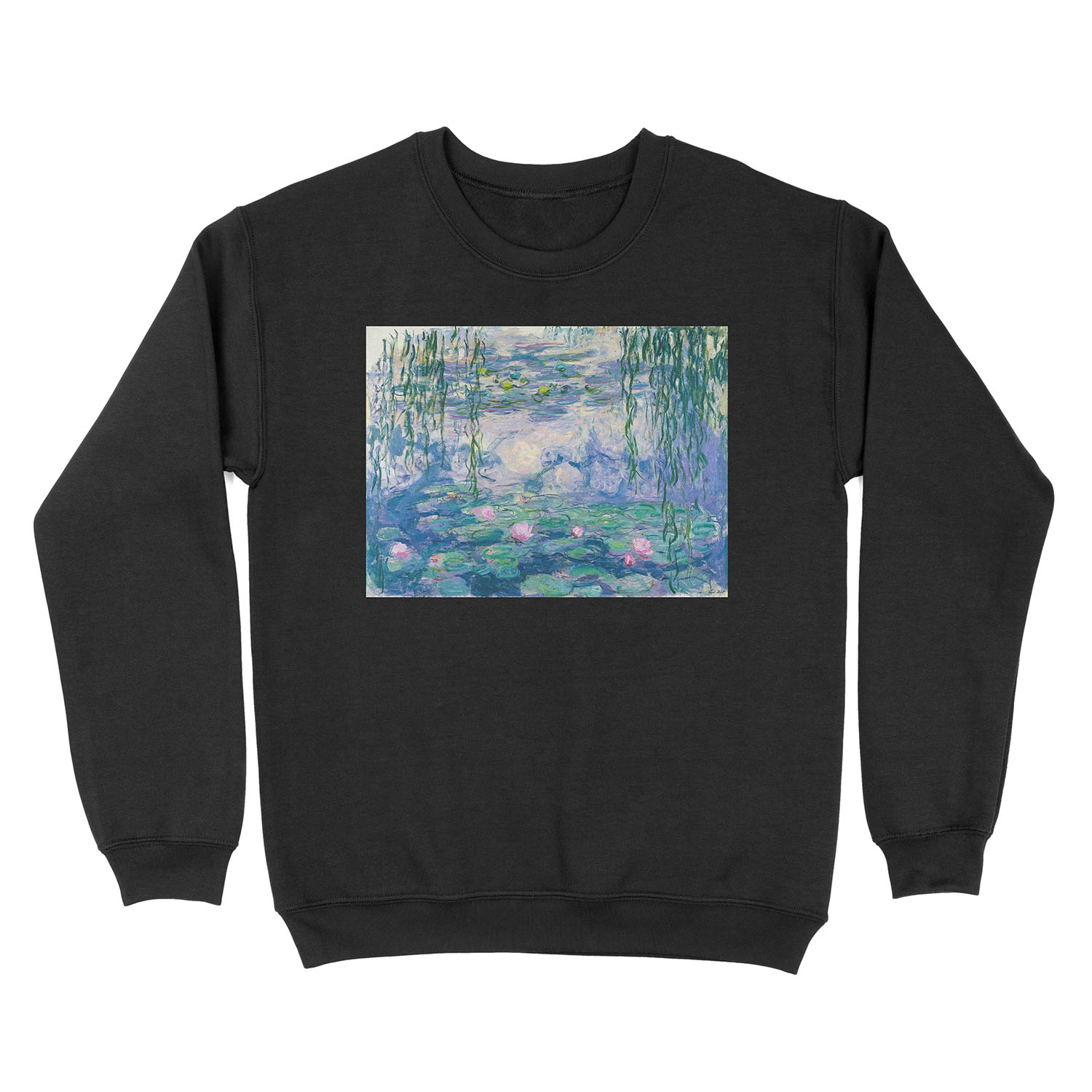 Water Lilies Claude Monet Fine Art Unisex Crewneck Sweatshirt