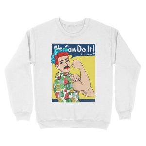 Alternative view of we can do it to 'em! Unisex Crewneck Sweatshirt