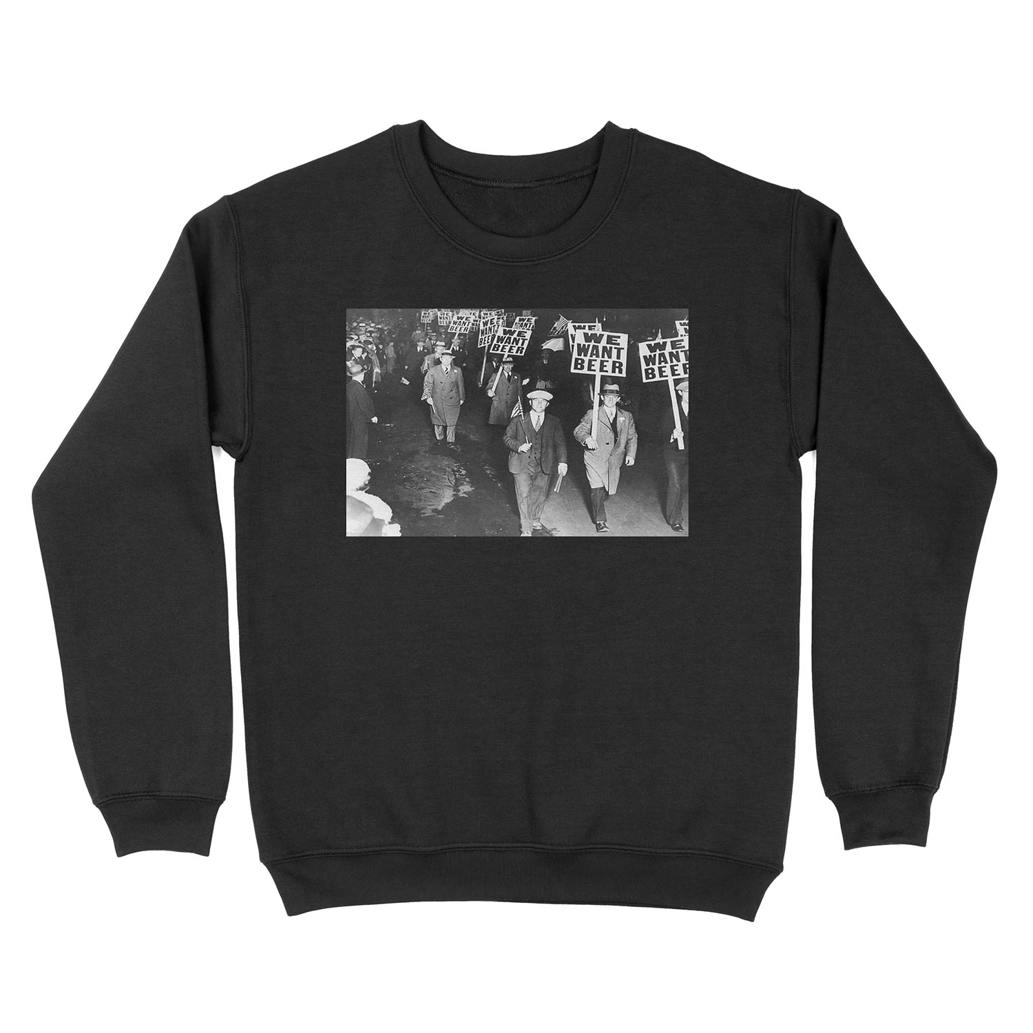 We Want Beer Vintage Unisex Crewneck Sweatshirt