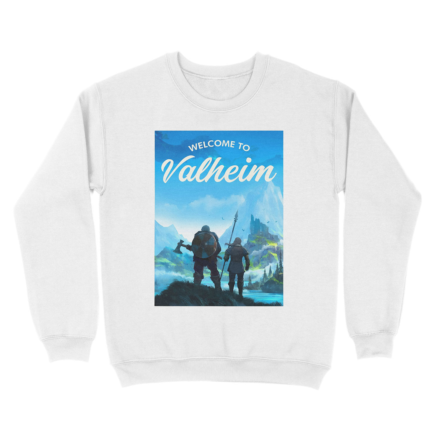 Welcome to Valheim Unisex Crewneck Sweatshirt - Image 2