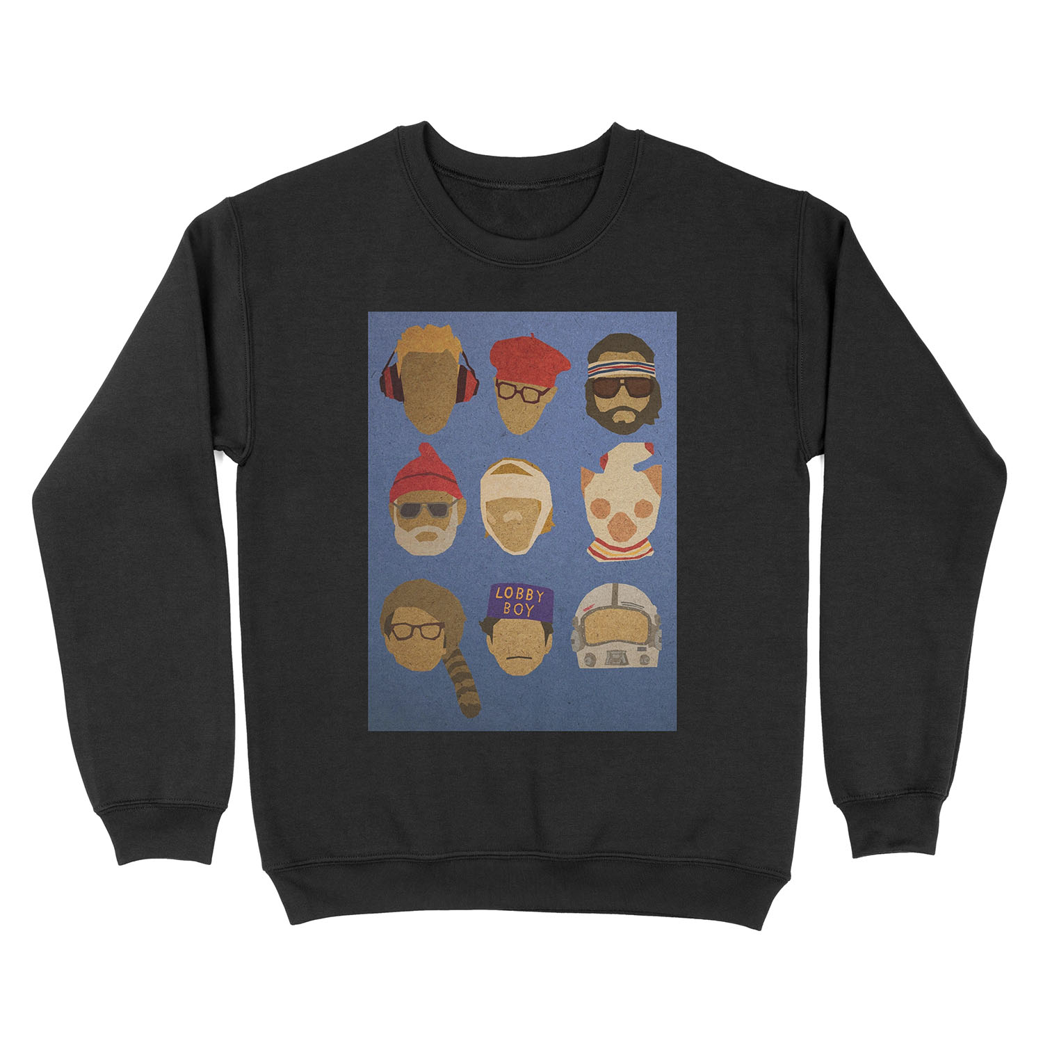 Wes Anderson's Hats Unisex Crewneck Sweatshirt