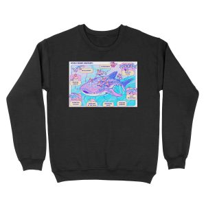 Whale Shark Anatomy Unisex Crewneck Sweatshirt