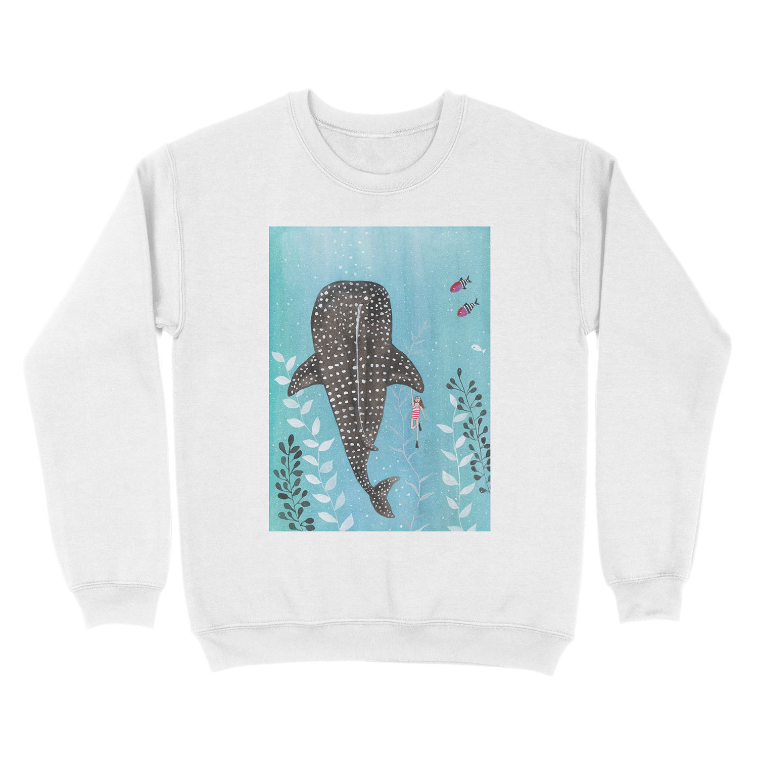 Whale shark! Unisex Crewneck Sweatshirt - Image 2