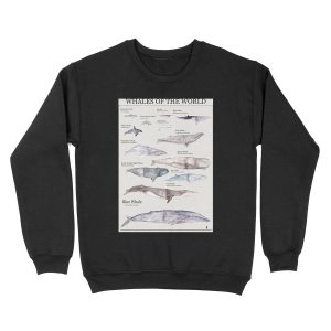 Whales of the World Unisex Crewneck Sweatshirt