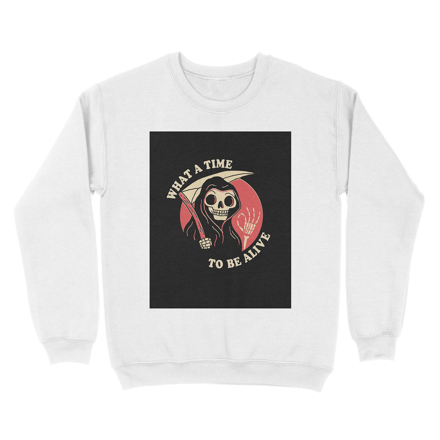 What A Time To Be Alive Unisex Crewneck Sweatshirt - Image 2