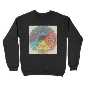 Wheel Of Emotions Unisex Crewneck Sweatshirt