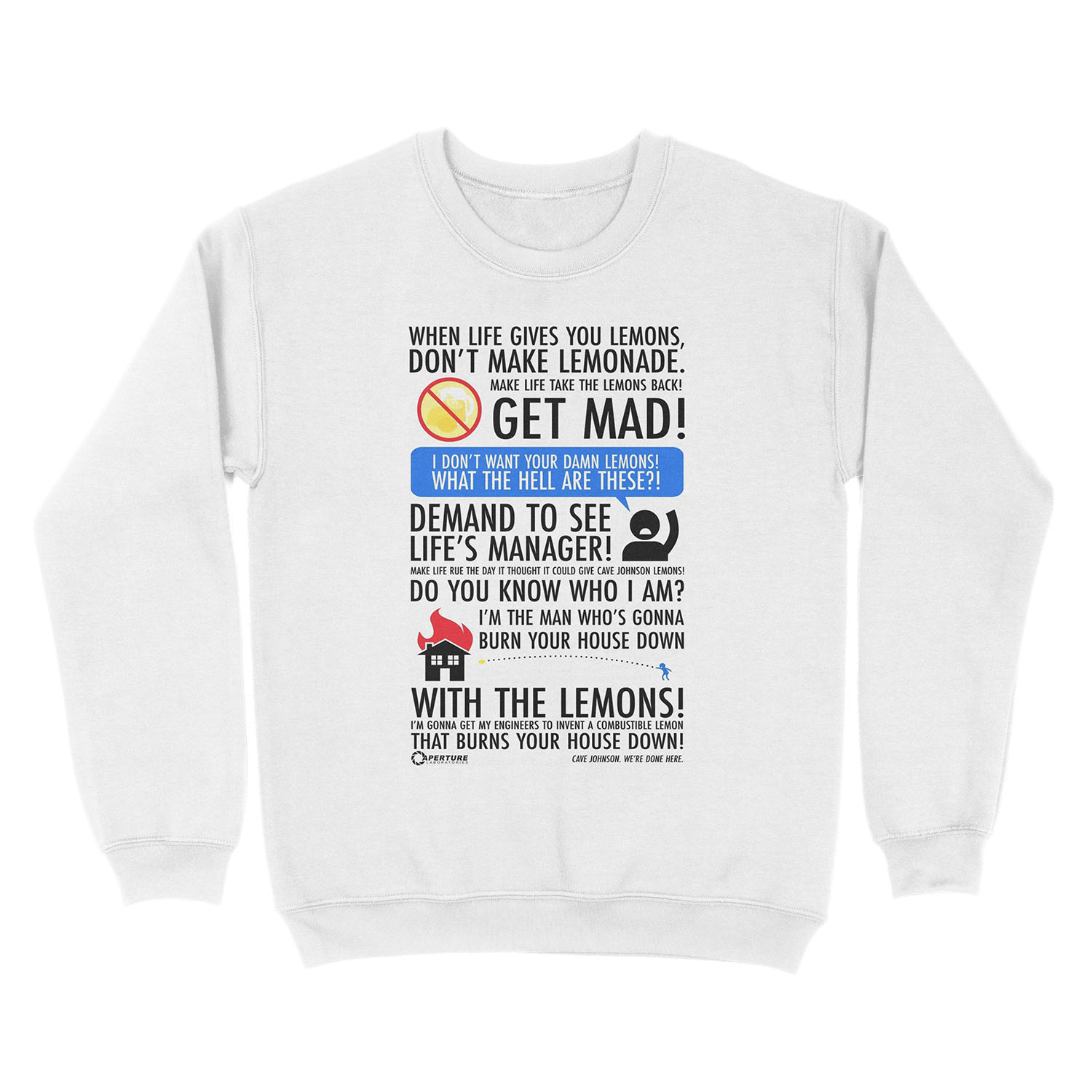 When Life Gives You Lemons Unisex Crewneck Sweatshirt - Image 2