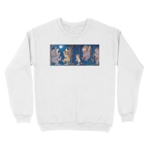 Alternative view of Where the Wild Things Are Wild Rumpus at night Unisex Crewneck Sweatshirt