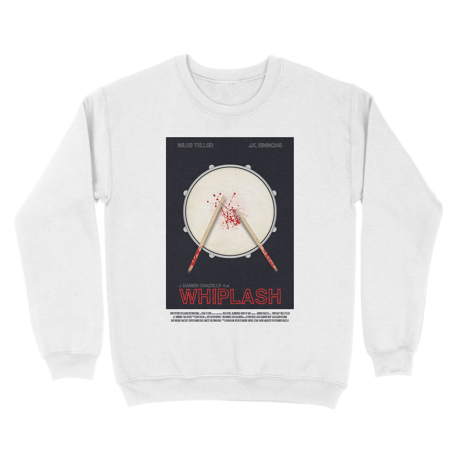 Whiplash film poster Unisex Crewneck Sweatshirt - Image 2