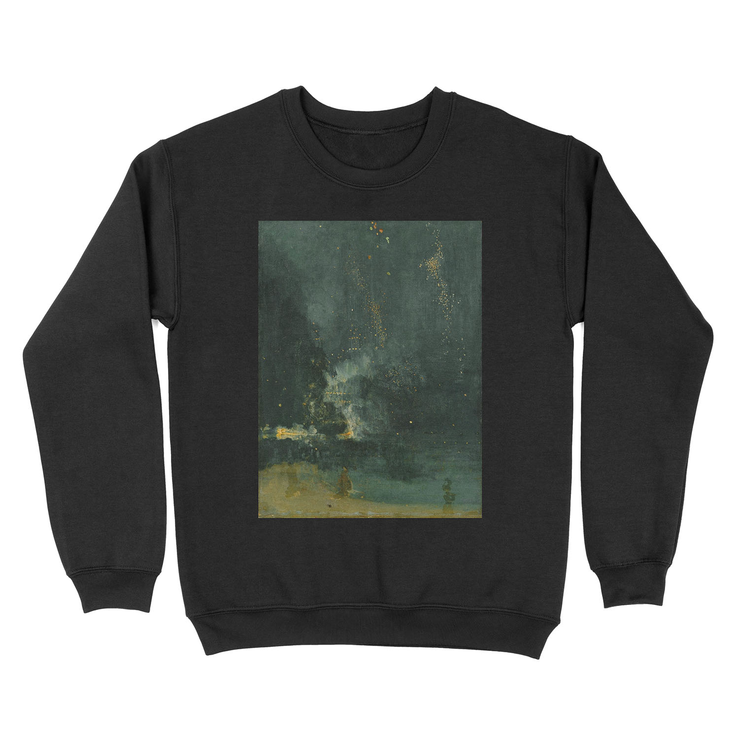 Whistler - Nocturne in black and gold Unisex Crewneck Sweatshirt