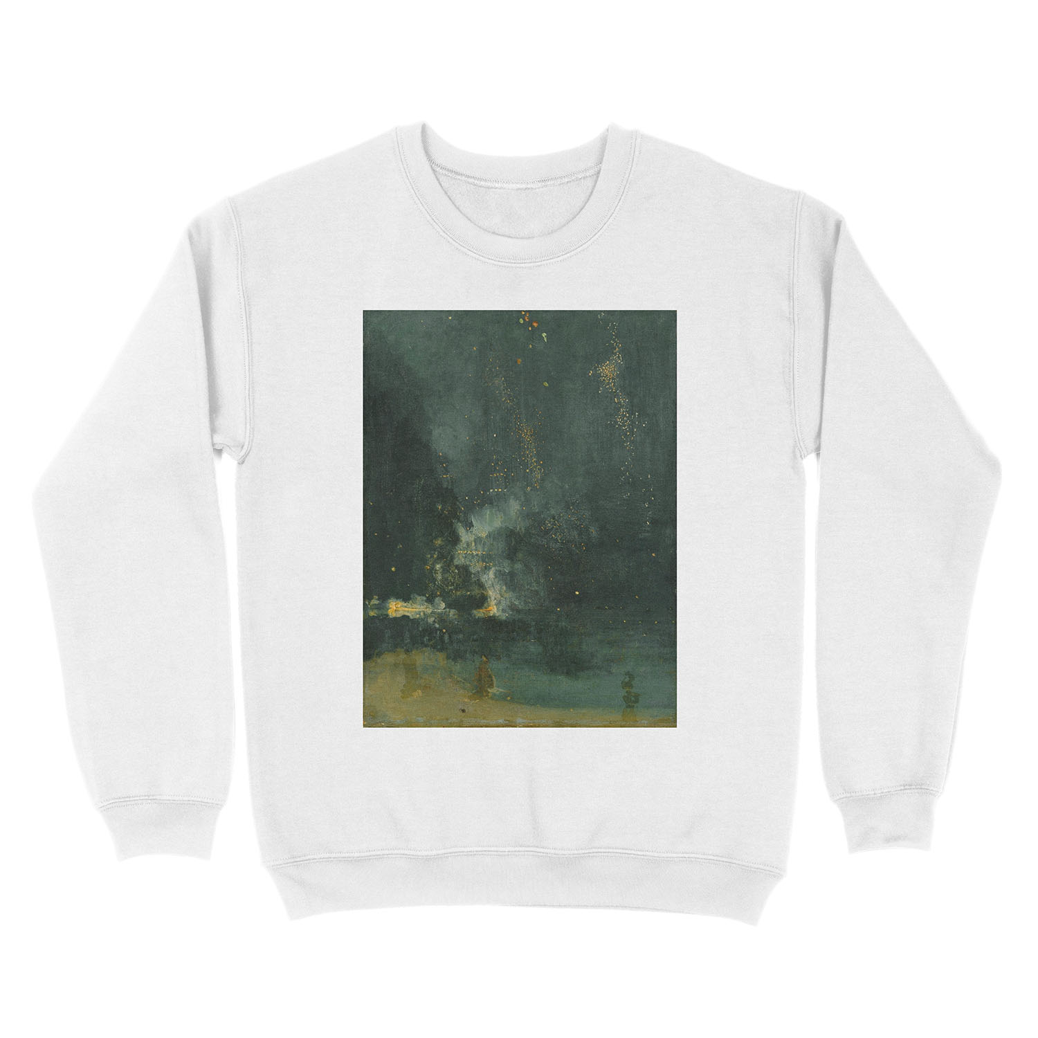 Whistler - Nocturne in black and gold Unisex Crewneck Sweatshirt - Image 2