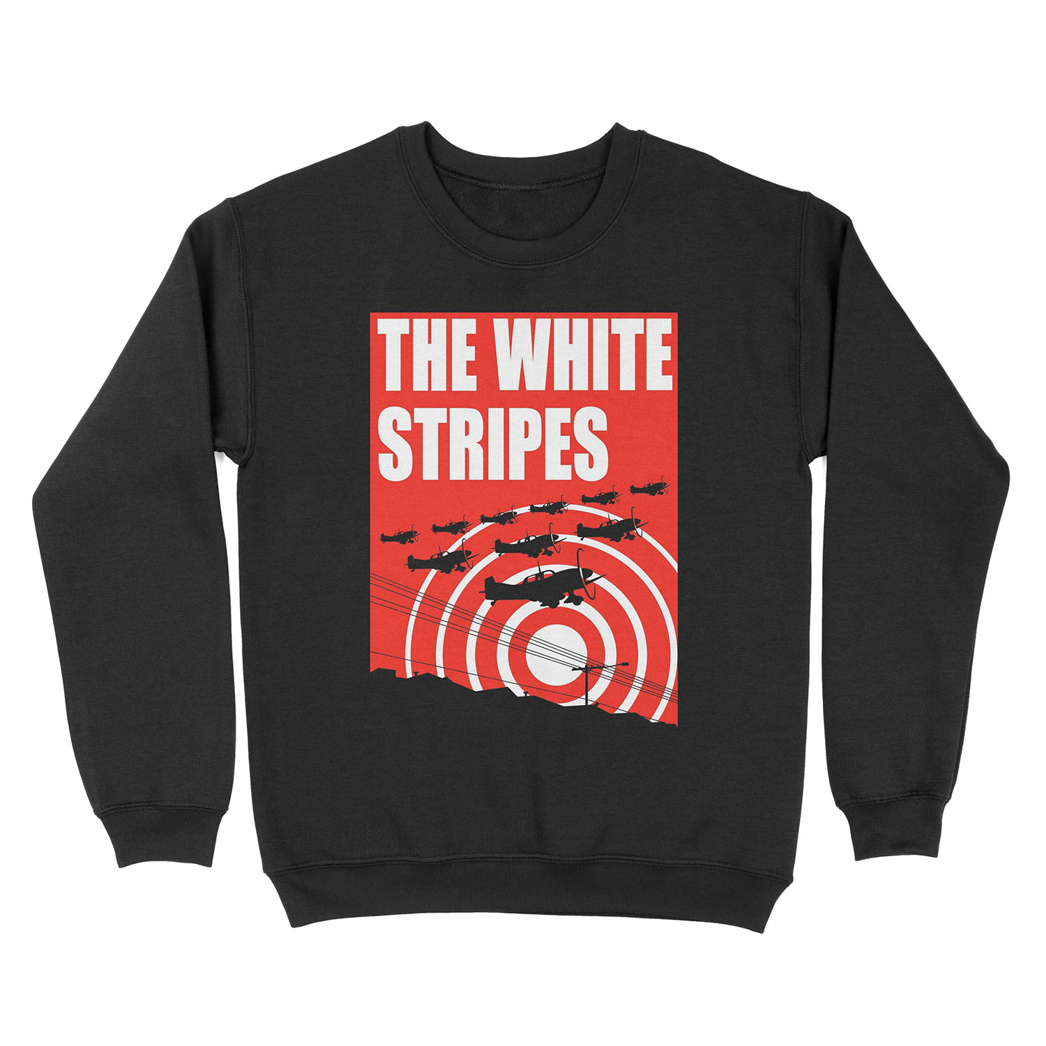 white planes the stripes tour 2019 2020 bermakna Unisex Crewneck Sweatshirt