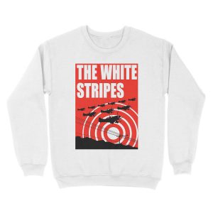 Alternative view of white planes the stripes tour 2019 2020 bermakna Unisex Crewneck Sweatshirt