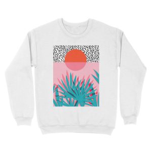 Alternative view of Whoa - palm sunrise southwest california palm beach sun city los angeles hawaii palm springs resort decor Unisex Crewneck Sweatshirt